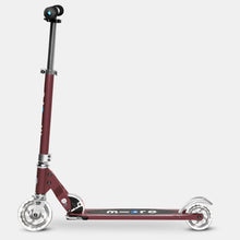 Micro Sprite Led Autumn Red kick scooter for kids — outdoor folding scooter available in Lebanon