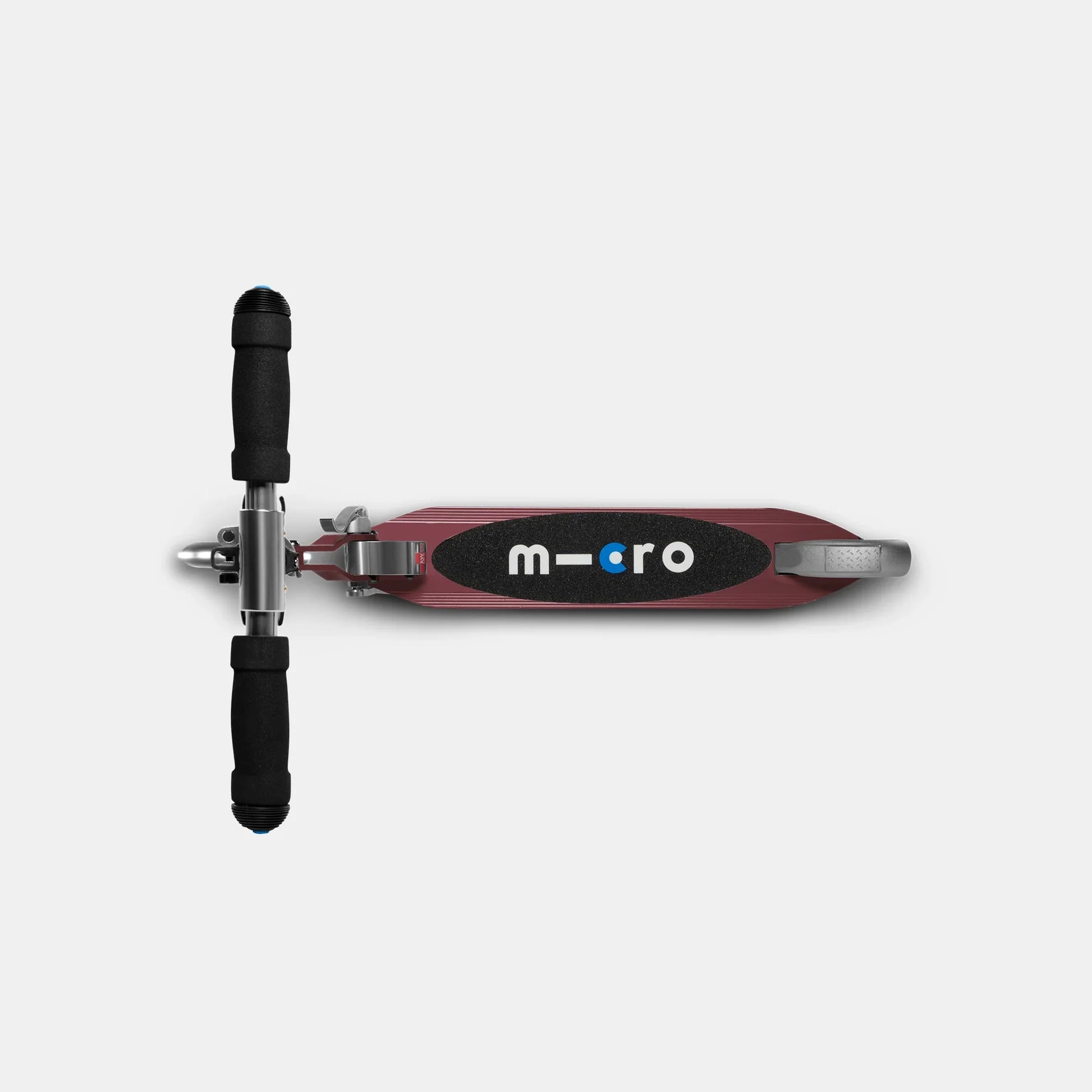 Sprite LED Autumn Red scooter deck, m-cro logo panel and front kick wheel