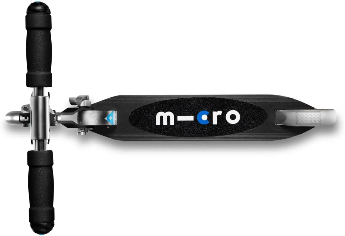 Micro Sprite Led Black kick scooter for kids — outdoor folding scooter available in Lebanon