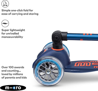 Mini Deluxe Foldable Led Scooter