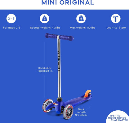 Kickboard Mini Original 3-Wheeled Blue