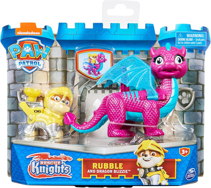 Rescue Knights Rubble and Dragon Blizzie Action Figures