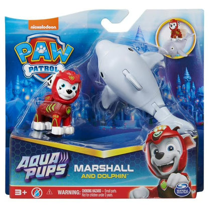 Aqua Pups Marshall and Dolphin Action Figures Set