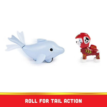 Aqua Pups Marshall and Dolphin Action Figures Set