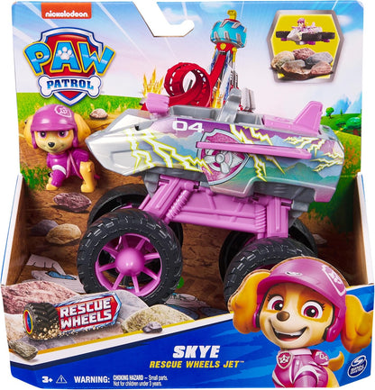 Paw Patrol – Pack Figure Skye Rescue Wheels + Transformable Jet