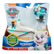 Paw Patrol, Everest Snow Plow Vehicle, Everest Vehicle and Figure