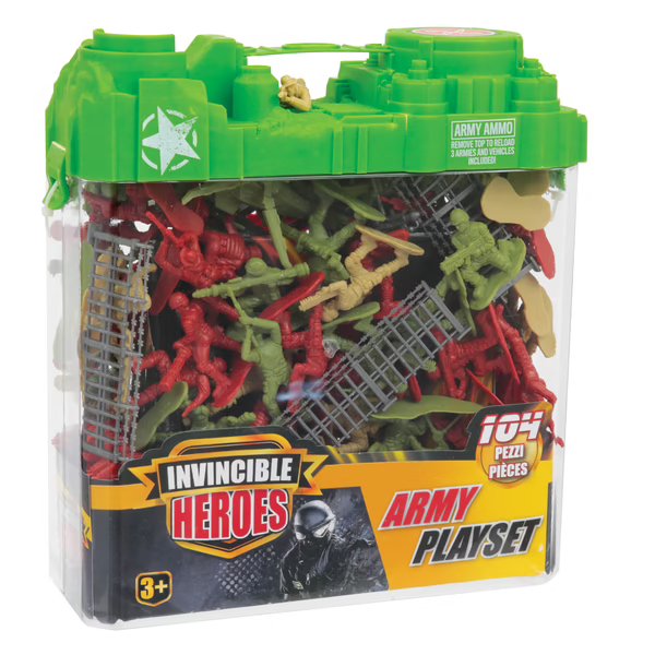 Invicibles Heroes Plastic soldiers 104 pieces - The Toy Store, Best Toys in Lebanon