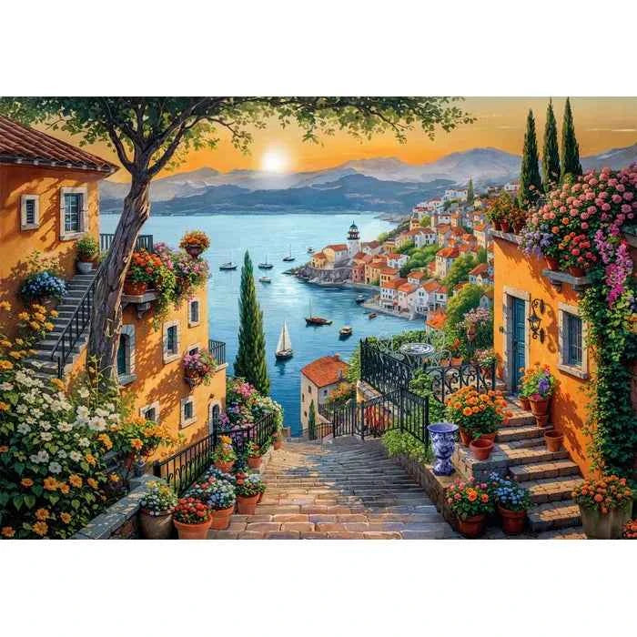 Steps to the Harbor 1500 Piece Jigsaw Puzzle