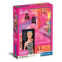 Barbie 1000-piece jigsaw puzzle box with 1000-piece label and poster included