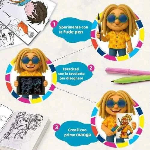 Lisciani Kids Art Manga Academy Design Workshop with LCD Tablet