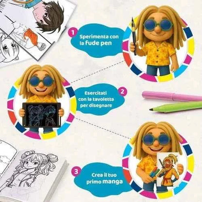 Lisciani Kids Art Manga Academy Design Workshop with LCD Tablet