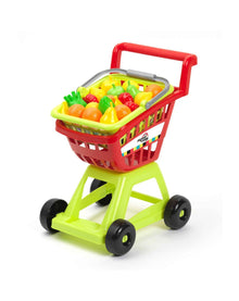 Supermarket Trolley And Basket