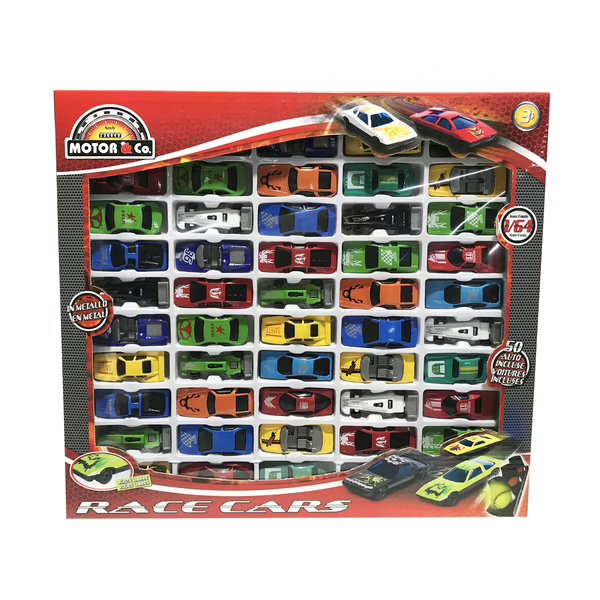 Motor & Co Pack 50 Mini Racing Cars The Toy Store - Toys