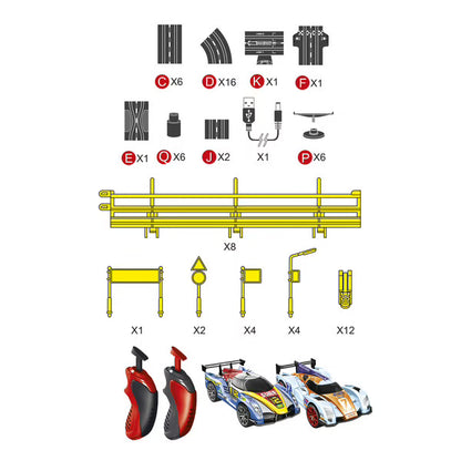 Modular car racing track