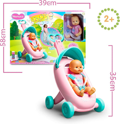 Baby Doll with Bubbles Trolley