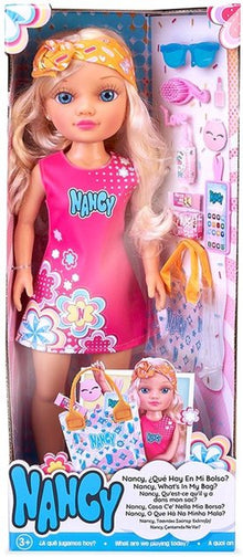 Nancy - What's in my bag, doll with long blonde mane - The Toy Store, Best Toys in Lebanon