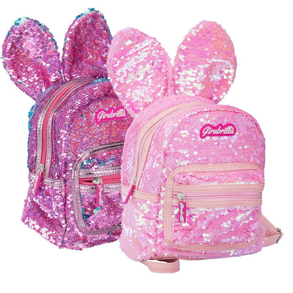 Girabrilla Bunny Backpack with Reversible Sequins, Assorted
