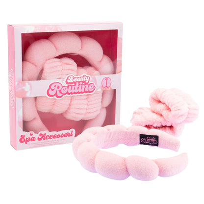 Beauty Routine Spa Accessories, Headband and Wristbands