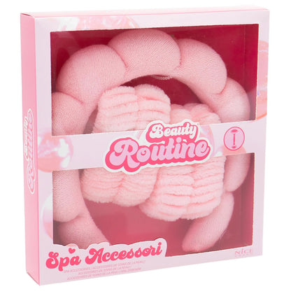 Beauty Routine Spa Accessories, Headband and Wristbands