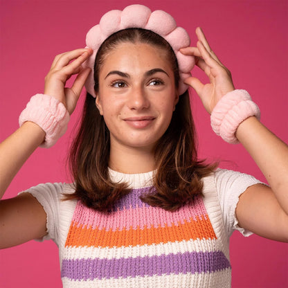 Beauty Routine Spa Accessories, Headband and Wristbands