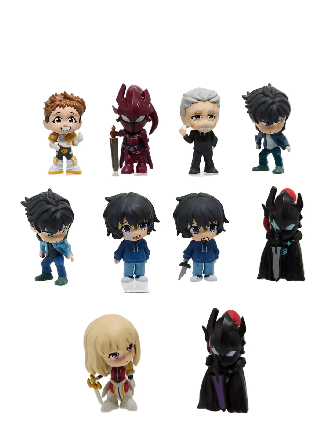 SOLO LEVELING Minifiguren, assortiert: mehrere Figuren mit unterschiedlichen Outfits