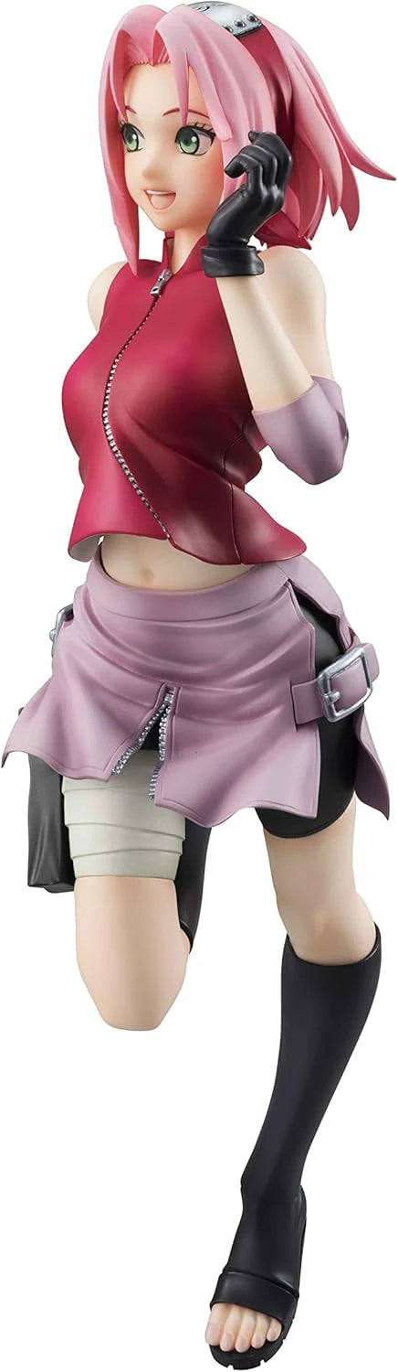 Heart of a Ninja action figure: red sleeveless top, lilac skirt, black thigh-high boots