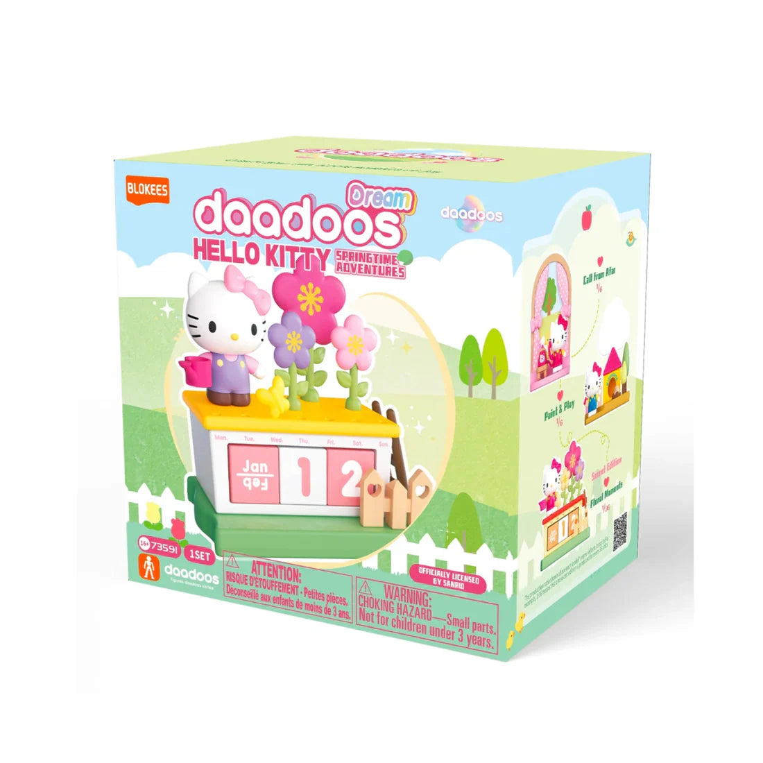 Daadoos Hello Kitty box set packaging with Dream Springtime Adventures artwork
