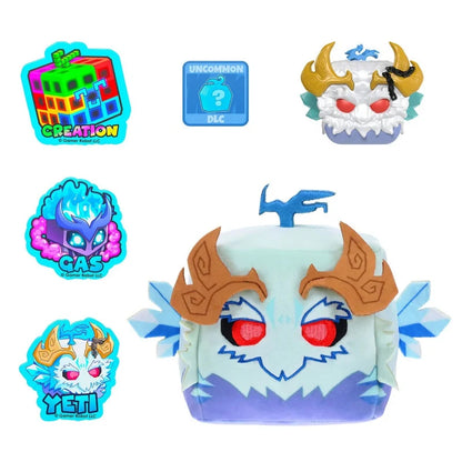 Mystery mini figure set with five character designs: Yeti, Cat, Gas, Creation