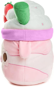 Plush Goals - Strawberry Mooshake Super Soft Cute Kawaii Cow Dessert