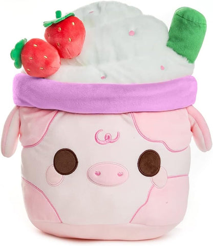 Cuddle Barn Plush Goals - Strawberry Mooshake Super Soft Cute Kawaii Cow Dessert The Toy Store Lebanon, Toys