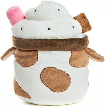 Plush Goals - Chocolate Mooshake Super Soft Cute Kawaii Cow Dessert