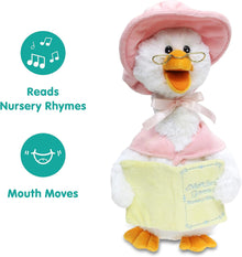 Mother Goose Animated Stuffed Animal Reads Nursery Rhymes