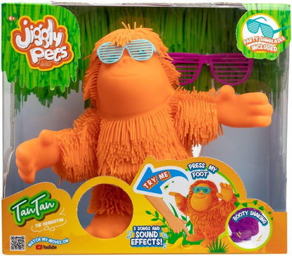 Jiggly Pets Kids’ Tan-Tan The Rubbery Dancing Orangutan Toy