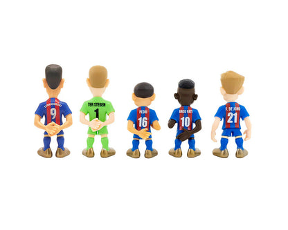 Football FC Barcelona Team 4 7cm Figures Pack of 5