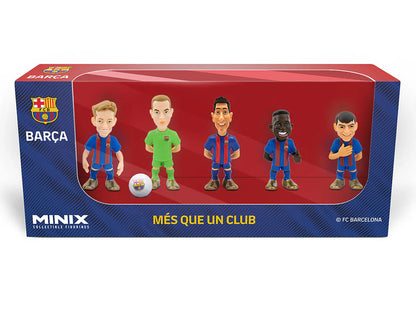 Football FC Barcelona Team 4 7cm Figures Pack of 5