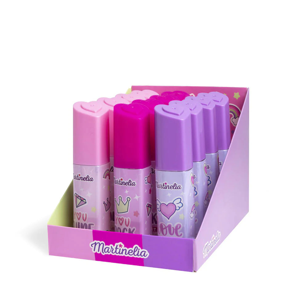 Girl Body Mist 60ml, display set of four colorful bottles