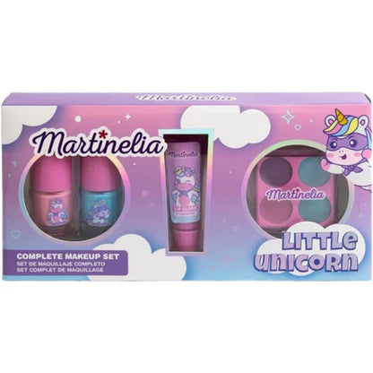 Make-Up Set Little Unicorn gift box with mini makeup palette, lip balm and gloss