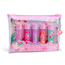 Fairy Things dream lip balm set with 5 pink tubes in cosmetic bag