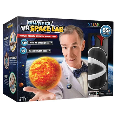VR space lab kit box with astronaut-themed artwork and VR headset graphic