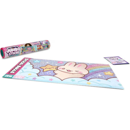 Jumbo Mystery Roll Pack poster-style sticker sheet with cute cat in a star sky