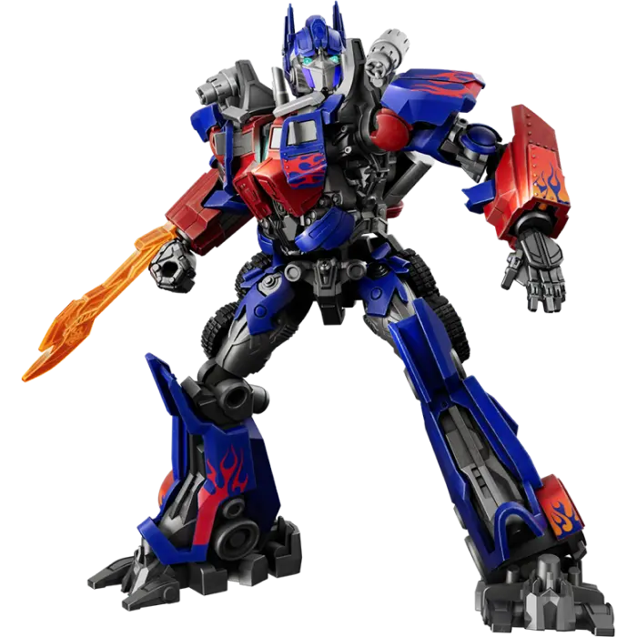 Transformers Classic Optimus Prime Actionfigur mit Waffen, blaue und rote Rüstung