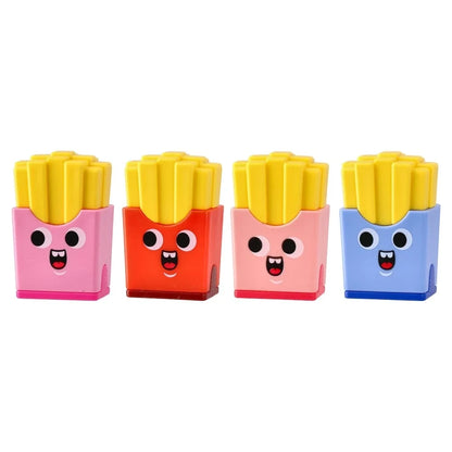Dos 106 Eraser and dual sharpener French fries Assorted