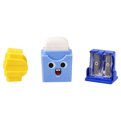 Dos 106 Eraser and dual sharpener French fries Assorted