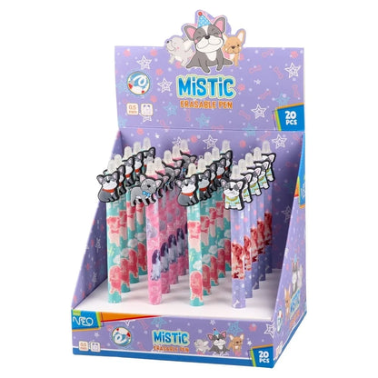 Mistic Erasable pen Blue 0.5mm French bulldog