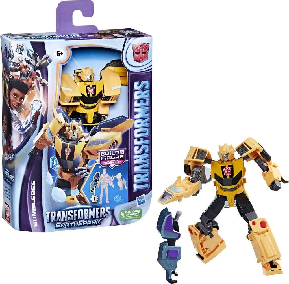 Transformers Earthspark Bumblebee robot action figure in retail box