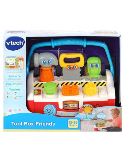 VTech Tool Box Friends play set in retail box, with open toy tool station