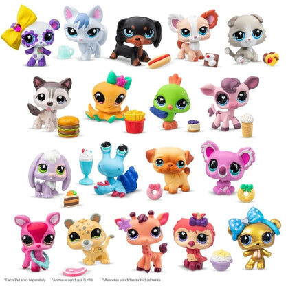 Collectible pet surprise toy figures, assorted cute animal characters