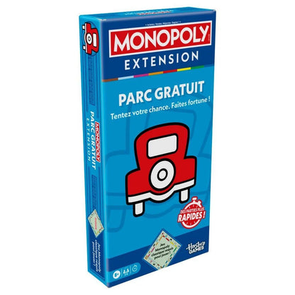 Monopoly extension board game box, blue Free Parking Jackpot theme