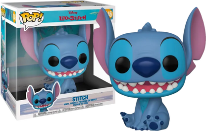 Stitch vinyl collectible figure with retail box; blue character with large ears and grin