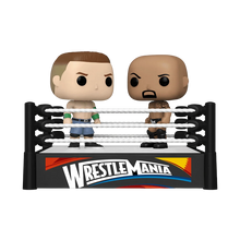 Funko Pop wrestling ring set with two vinyl figures of John Cena and The Rock